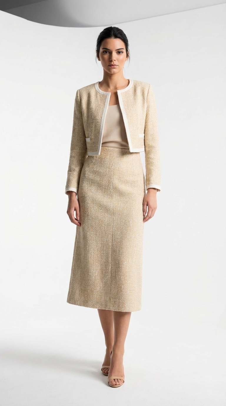 Fiona Farina - Luxury Editorial Tweed Look